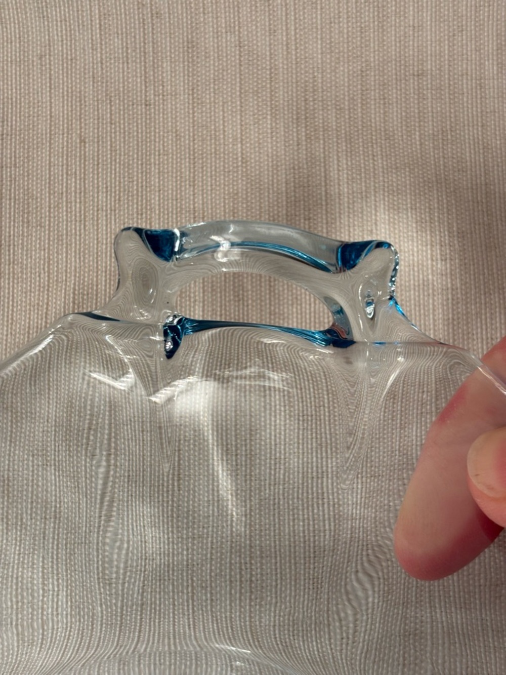 Vintage Fairfax Aqua Blue Candy Dish With Handles - Picture 6 of 9